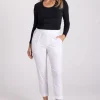 Silvermaple Collection The Ultimate 7/8 Cuff Pant | White