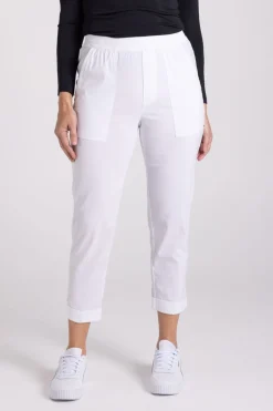 Silvermaple Collection The Ultimate 7/8 Cuff Pant | White