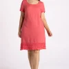 Silvermaple Collection Vanessa Ruffle Hem Dress | Melon
