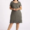 Silvermaple Collection Vanessa Ruffle Hem Dress | Olive