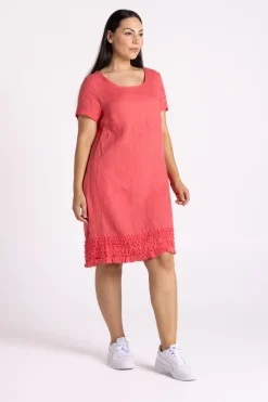 Silvermaple Collection Vanessa Ruffle Hem Dress | Melon