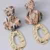 Silvermaple Collection Zora Clay Earrings | Gold Multi