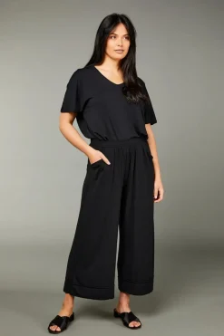 Tani Culotte Resort Pant | Black