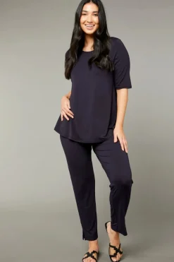 Tani Elbow Swing Tee | Navy 79765
