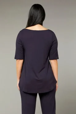Tani Elbow Swing Tee | Navy 79765