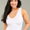 Tani Tank V Neck | White
