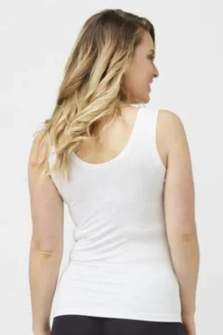 Tani Tank V Neck | White