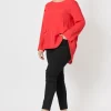 Threadz & Clarity Kerryn Pocket Top | Red