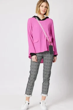 Threadz & Clarity Kerryn Pocket Top | Fushia