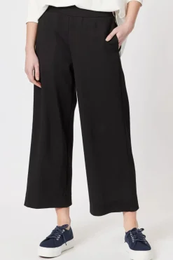 Threadz & Clarity Kimmy Ponti Wide Leg Pant | Black