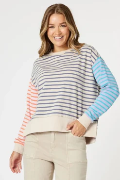 Threadz & Clarity Maxwell Sweat | Blue Multi