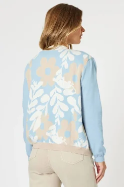 Threadz & Clarity Pasadena Cardigan | Blue/Natural