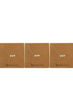 Tri Coloured Star Necklace