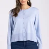 Two T's Crop Cardi | Powder Blue