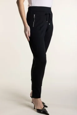 Two T's Ponte Panelled Legging | Black