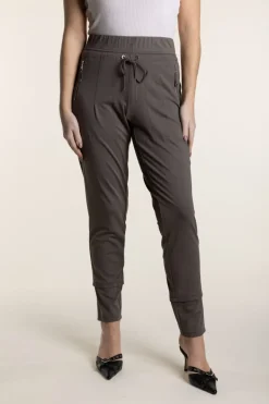 Two T's Ponte Panelled Legging | Clove