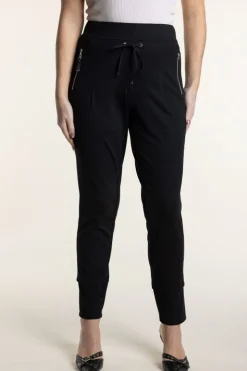 Two T's Ponte Panelled Legging | Black