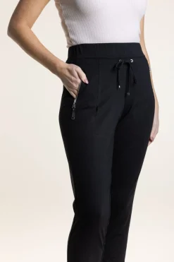 Two T's Ponte Panelled Legging | Black