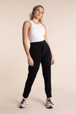 Two T's Ponti Panel Pant | Black