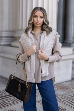 Two T's Silk Shirt | Almond