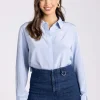 Two T's Silk Shirt | Powder Blue