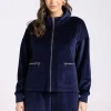 Two T's Velour Jacket | French Navy