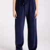 Two T's Velour Pant | French Navy