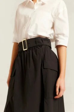 Valora Pima Cotton Skirt | Black