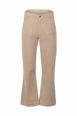 Vassalli Wide Leg Ankle Grazer Pant | Oat