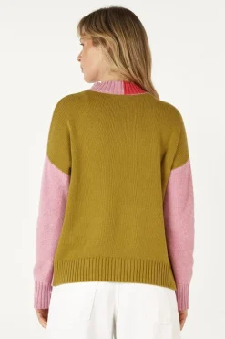 Zaket & Plover Colour Block Trim Jumper | Parfait