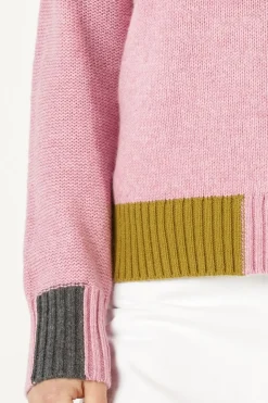 Zaket & Plover Colour Block Trim Jumper | Parfait