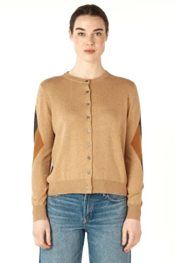 Zaket & Plover Diamond Dapper Cardi | Camel