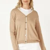 Zaket & Plover Essential V Cardi | Oat