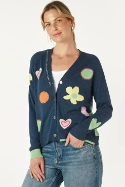 Zaket & Plover Happy Cardi | Denim
