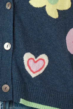 Zaket & Plover Happy Cardi | Denim