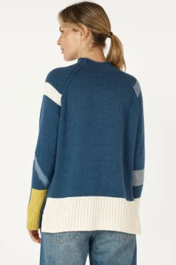 Zaket & Plover Road Map Jumper | Denim