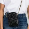 Zjoosh Ava Rouche Cross Body Bag | Black