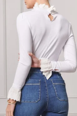 Zjoosh Freya Frill Top | White